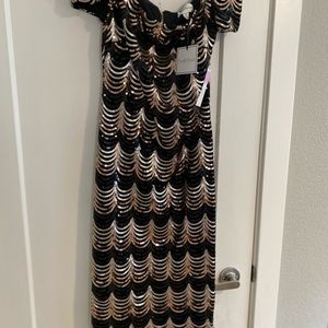 New midi length semi formal dress